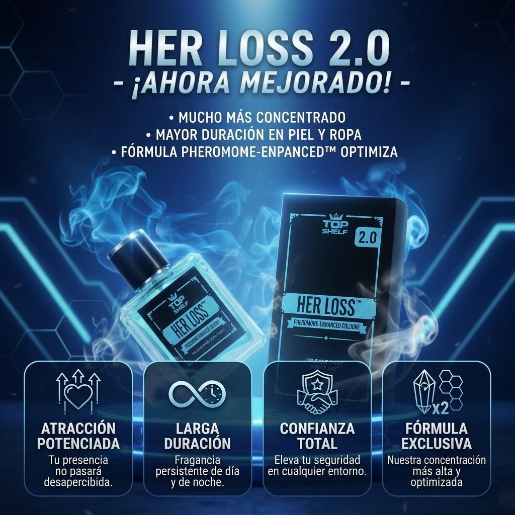 Her Loss 2.0 Perfume con Feromonas para Hombre – Colonia de Atracción Masculina 1.7 oz