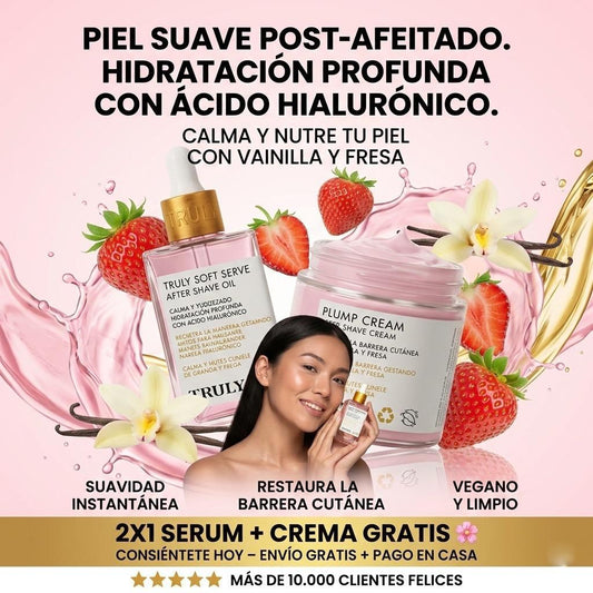 2 X 1: Truly Crema + Truly Serum Fresa – Piel Suave, Hidratada y Luminosa Todo el Día