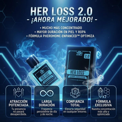 Her Loss 2.0 Perfume con Feromonas para Hombre – Colonia de Atracción Masculina 1.7 oz